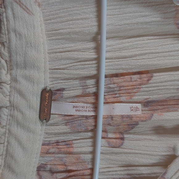 Free People Floral Boho / Hippie Blouse - Picture 2 of 4